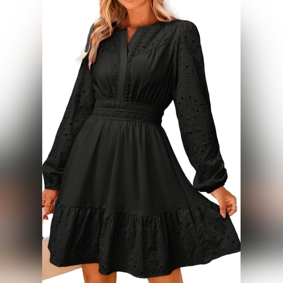 Dresses & Skirts - Eyelet Embroidered Mini Dress  NWT